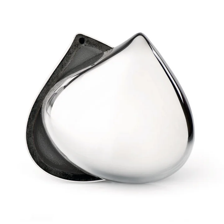 Chestnut pillbox, stainless steel by Alessi