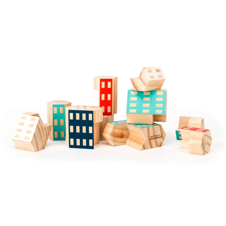 Areaware - Blockitecture, wooden architecture toy