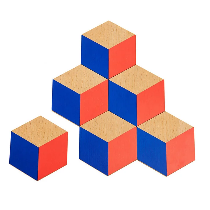 Areaware - Coasters Table Tiles in red / blue (set of 6)