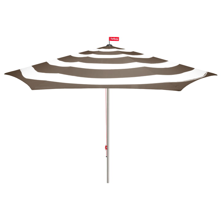 Stripesol Parasol with stand from Fatboy in Taupe