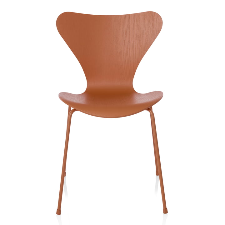 Fritz Hansen - Series 7 Chair, Monochrome Chevalier orange, 4 6. 5 cm