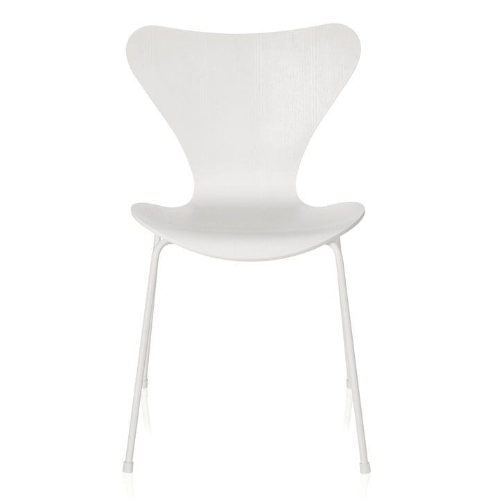 Fritz Hansen - Series 7 chair, monochrome white, 4 6. 5 cm