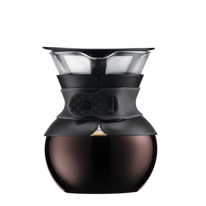 Bodum - Pour Over Coffee Maker with permanent filter, black, 0.5 small