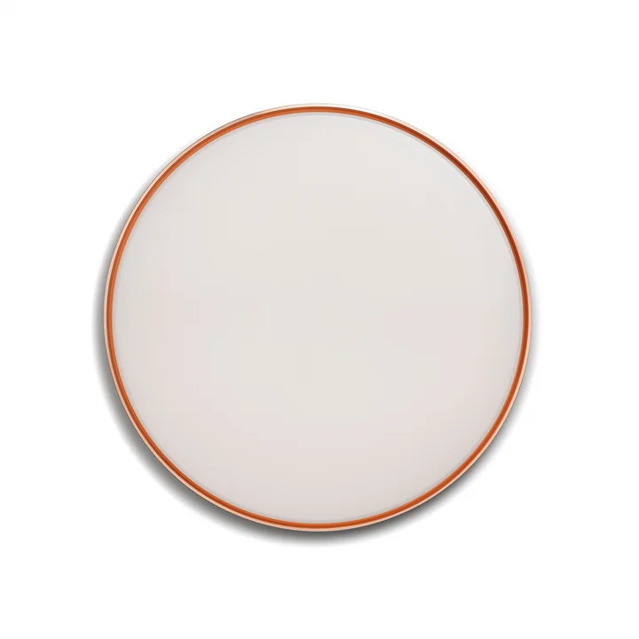 Flos - Clara Wall and Ceiling Lamp LED, white with decoration ring in copper