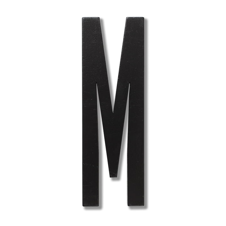 Wooden Letters Indoor M by Design Letters in Black