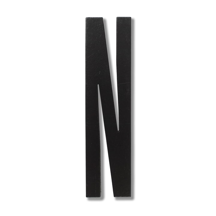 Wooden Letters Indoor N by Design Letters in Black