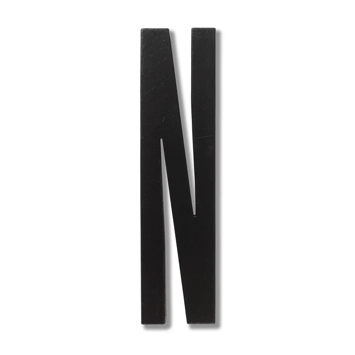 Wooden Letters Indoor N by Design Letters in Black