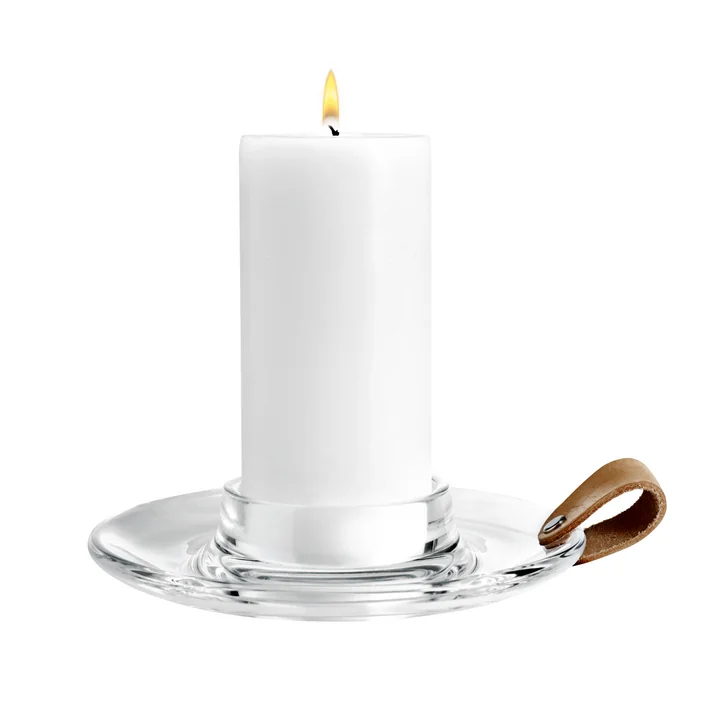 Holmegaard - Design with light block candle holder, 19 cm