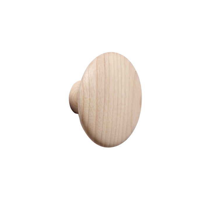 Wall hook "The Dots" single small by Muuto in ash nature