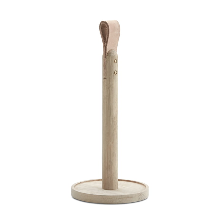 The Norr Kitchen roll holder from Skagerak made of oak wood