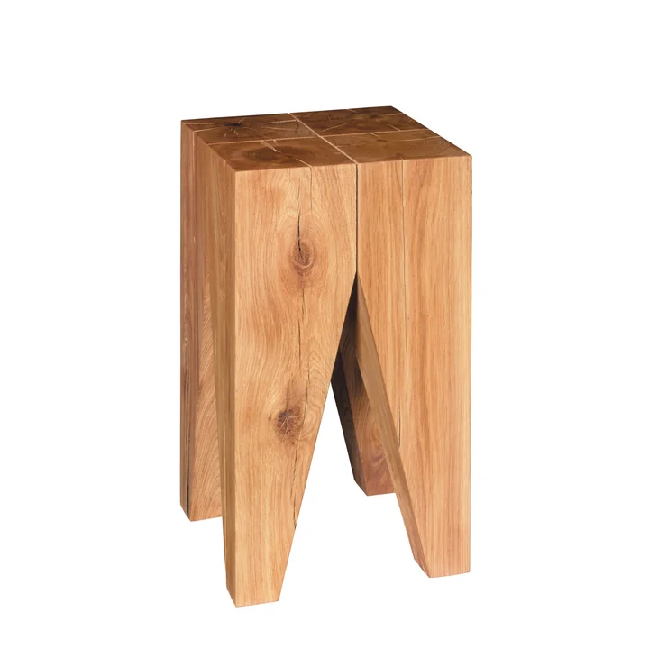 e15 - ST04 Back tooth side table in oiled oak