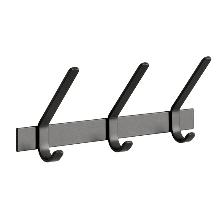 e15 - FK08 Uni coat rack L 40 cm in jet black