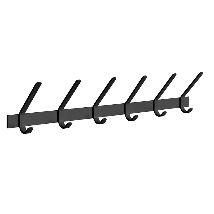 e15 - FK08 Uni coat rack L 85 cm in jet black