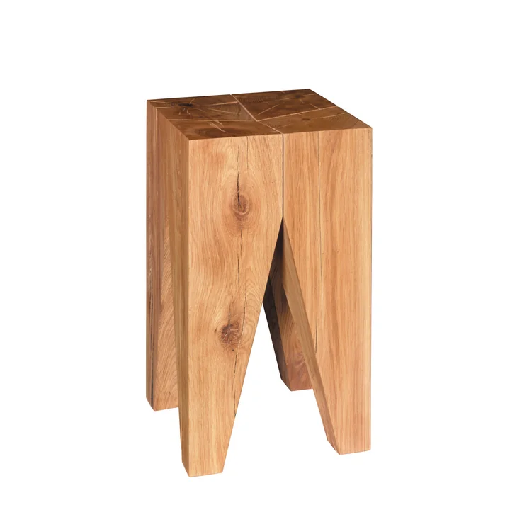 e15 - ST04 Back tooth stool, oak oiled