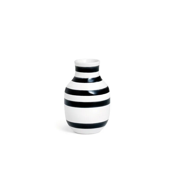 Omaggio Vase H 125 from Kähler Design in black / white
