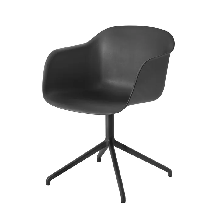 Fiber Chair Swivel Base from Muuto in black