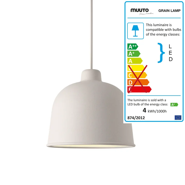 Muuto - Grain Pendant Lamp, white