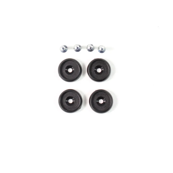 Plastic glide set for Plastic Chair DSW / DAW Set of 4 from Vitra in black