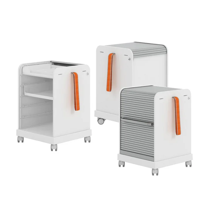 Ad Hoc Follow Me roll container by Vitra