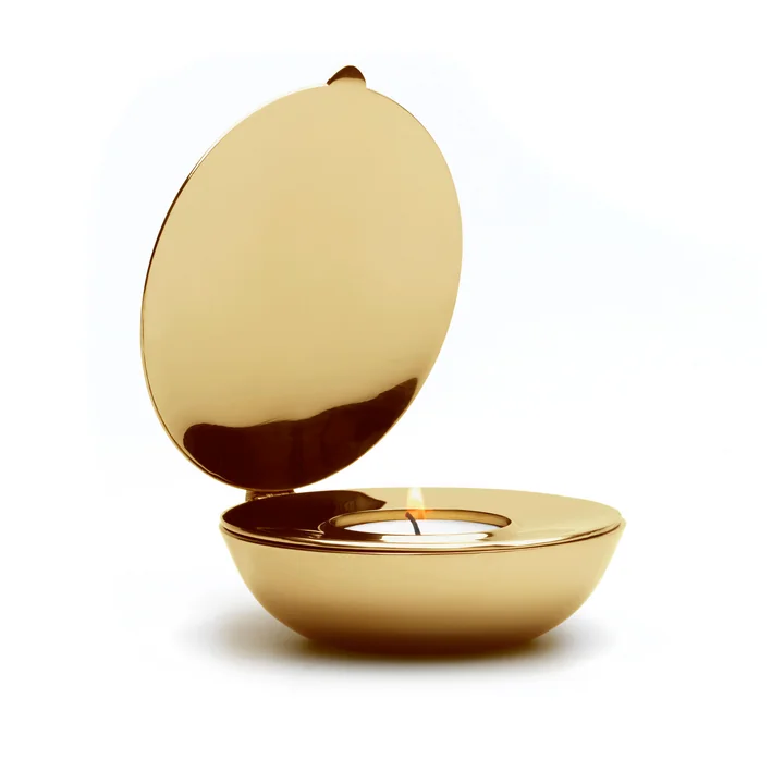 Design House Stockholm - Shell Tealight Holder in brass
