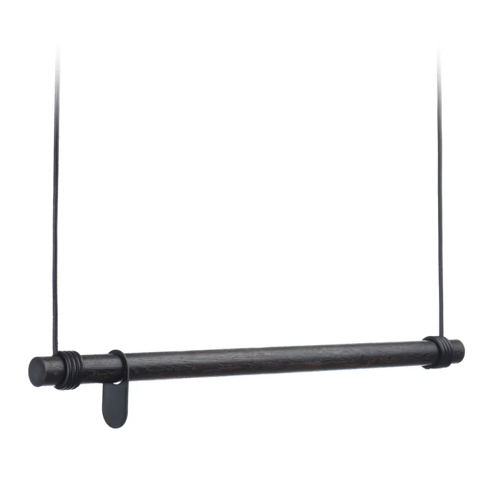 Swing Hanging wardrobe from Lind DNA in black oak / black leather