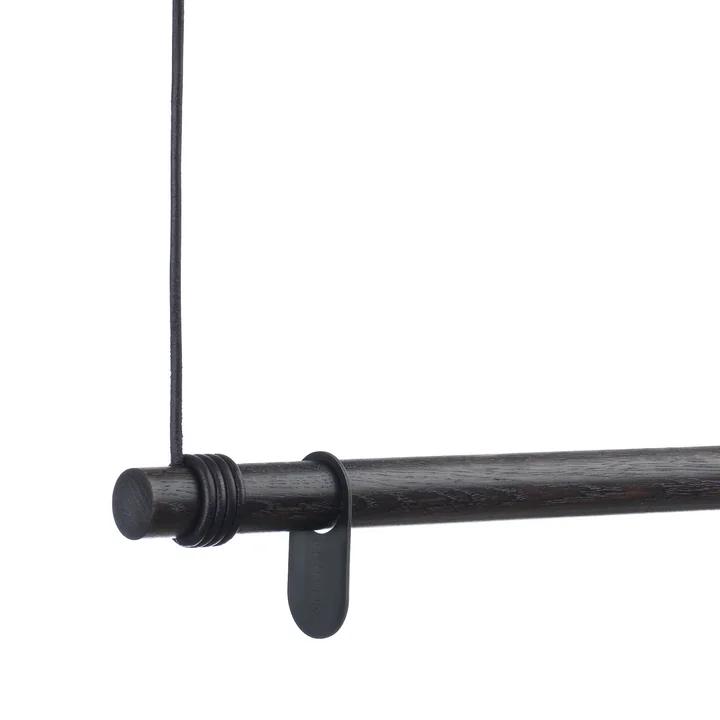 Swing Hanging wardrobe from Lind DNA black oak / black leather
