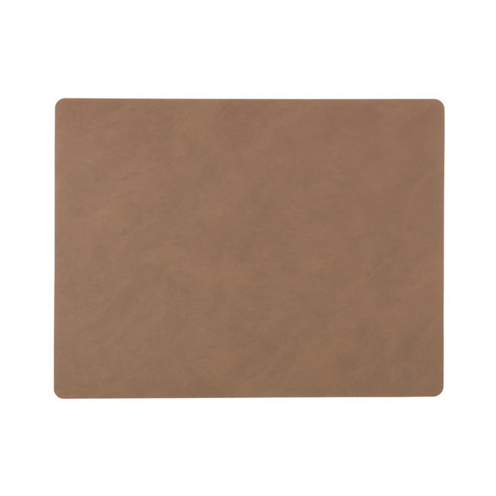 Placemat Square L 35 x 45 cm from LindDNA in Nupo Brown