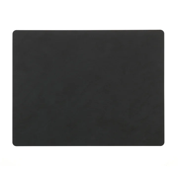 Placemat Square L 35 x 45 cm from Lind DNA in Nupo black