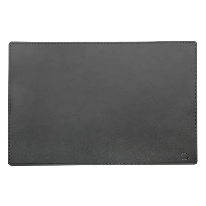 Work mat square XXL 54 x 74 cm made of cloud leather in anthracite