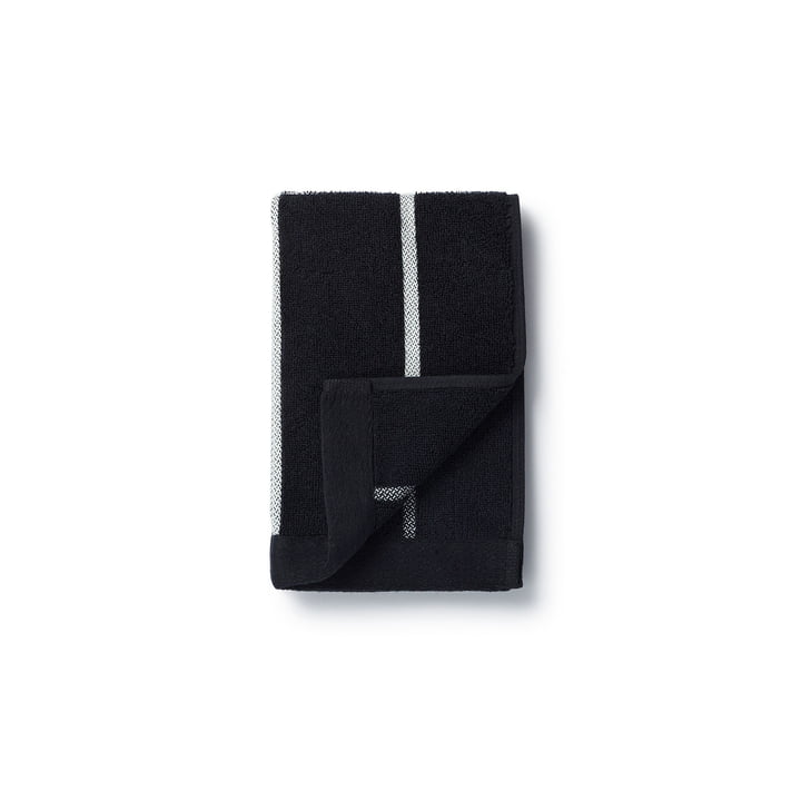 Marimekko - Tiiliskivi Towel 30 x 50 cm in black / white