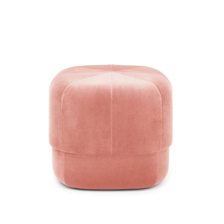 Circus Pouf in small from Normann Copenhagen in velour in blush