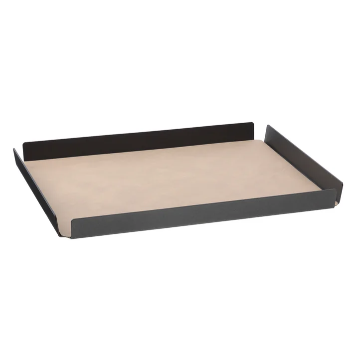 Lind DNA - Tray Square aluminium Double Cloud/Nupo L 36 x 46 cm, anthracite / sand