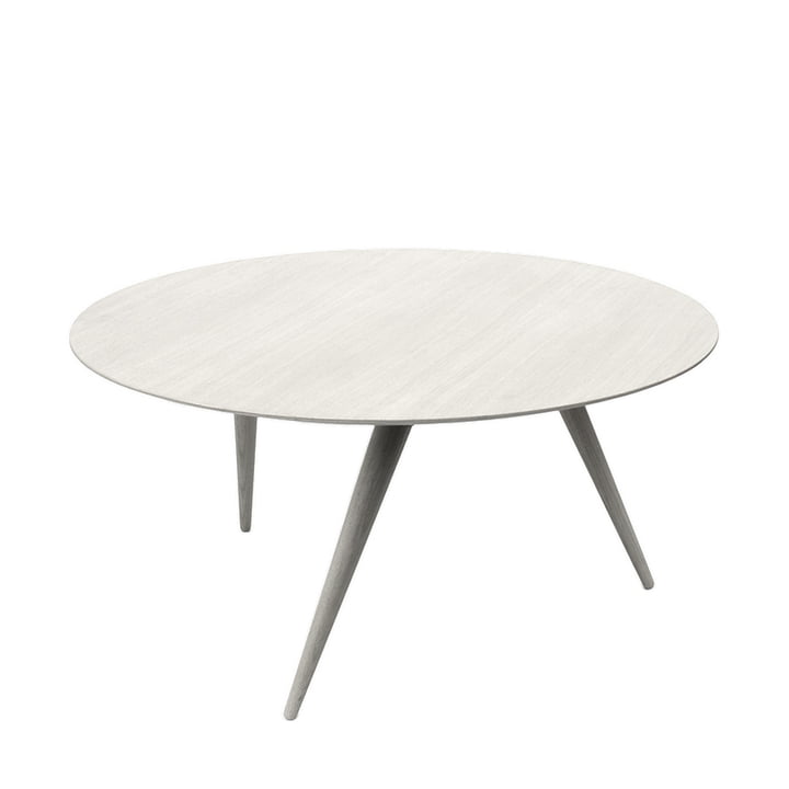 TURN LOW Coffee table from Maigrau in white lacquered ash
