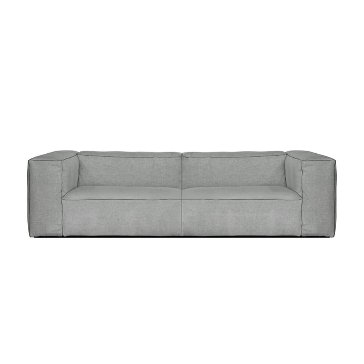 Hay - Mags Soft Sofa 2,5-seater, Combination 1, light grey (Hallingdal 130) / Seams: dark grey