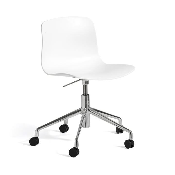 Hay - About A Chair AAC 50 with gas lift, polished / white