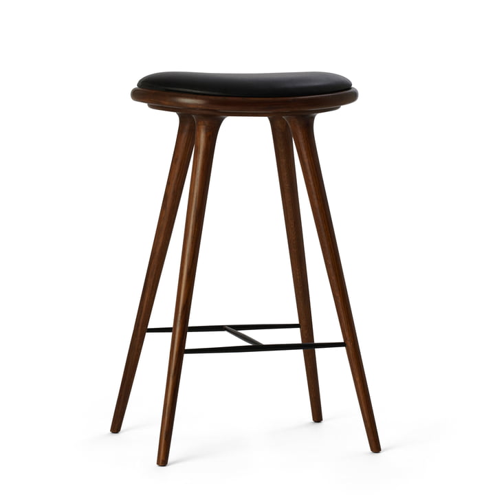 Bar stool by Mater made from black stained beech
