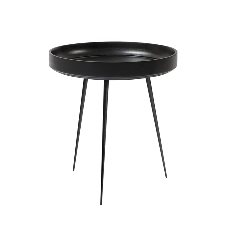 Bowl Table in medium from Mater mango wood in black