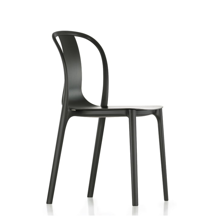 Belleville Chair Wood by Vitra in dark oak