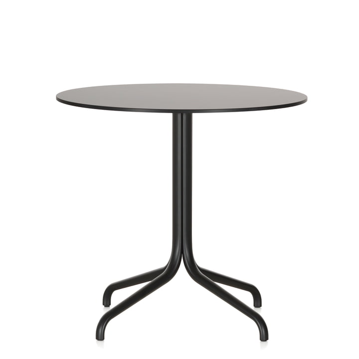 Belleville Bistro Table, round, Ø 79.6 cm by Vitra in black