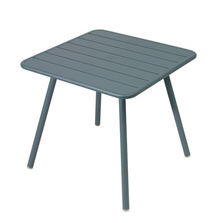 Luxembourg Table 80 x 80 cm by Fermob in thunder grey