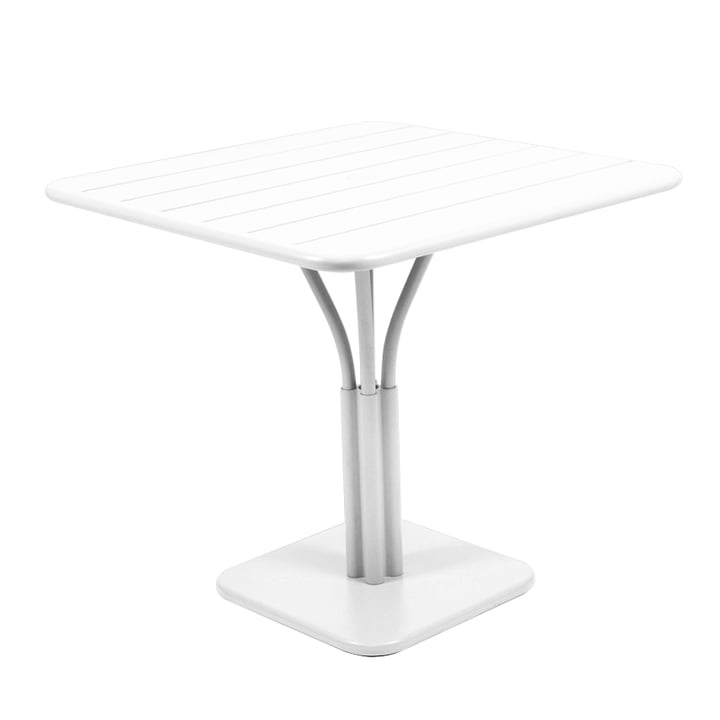 Luxembourg Table 80 x 80cm by Fermob in cotton white