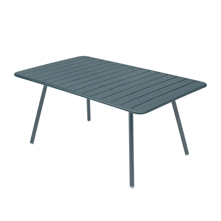 Luxembourg Table 165 x 100 cm by Fermob in thunder grey