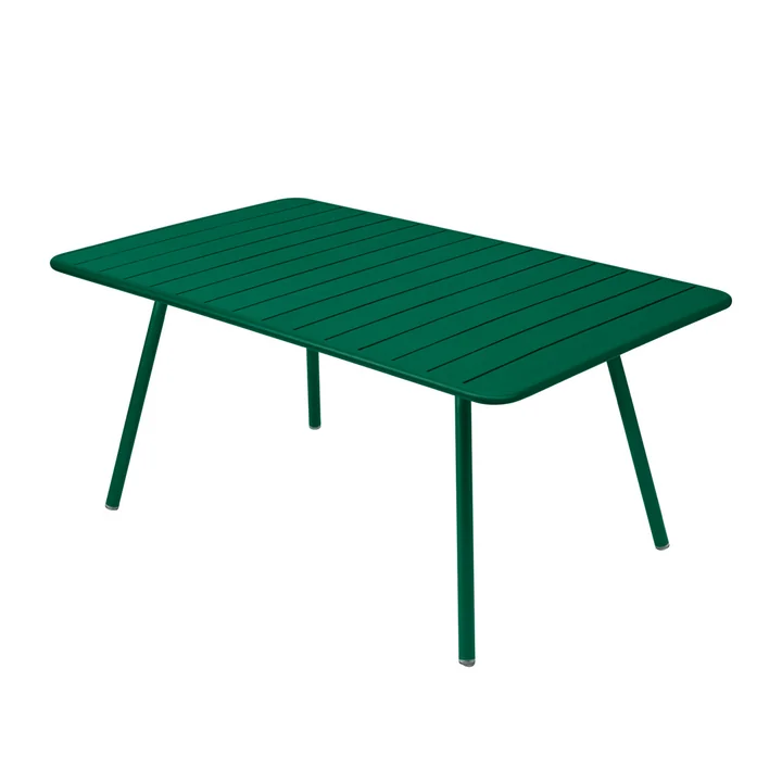 Luxembourg Table 165 x 100 cm by Fermob in cedar green
