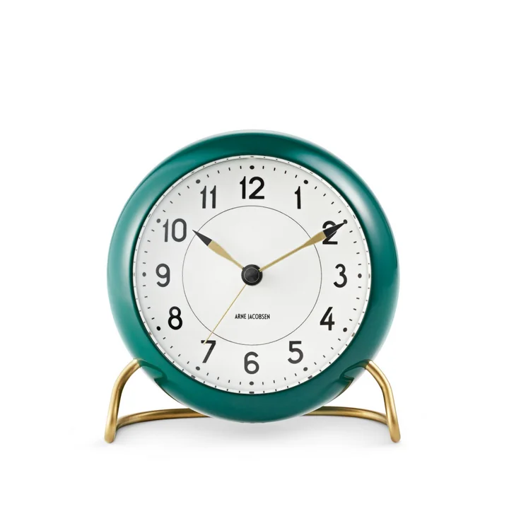 Rosendahl - AJ Station Alarm Clock, green / white
