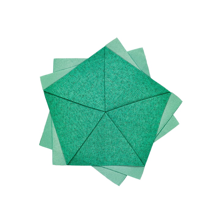 Table Flower Ø 20 cm by Iittala X Issey Miyake in emerald green