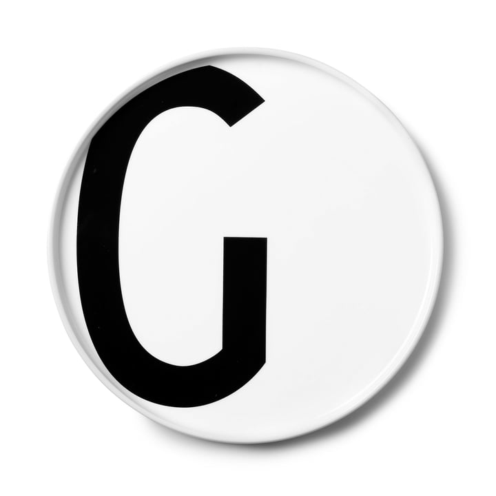 The AJ porcelain plate G from Design Letters