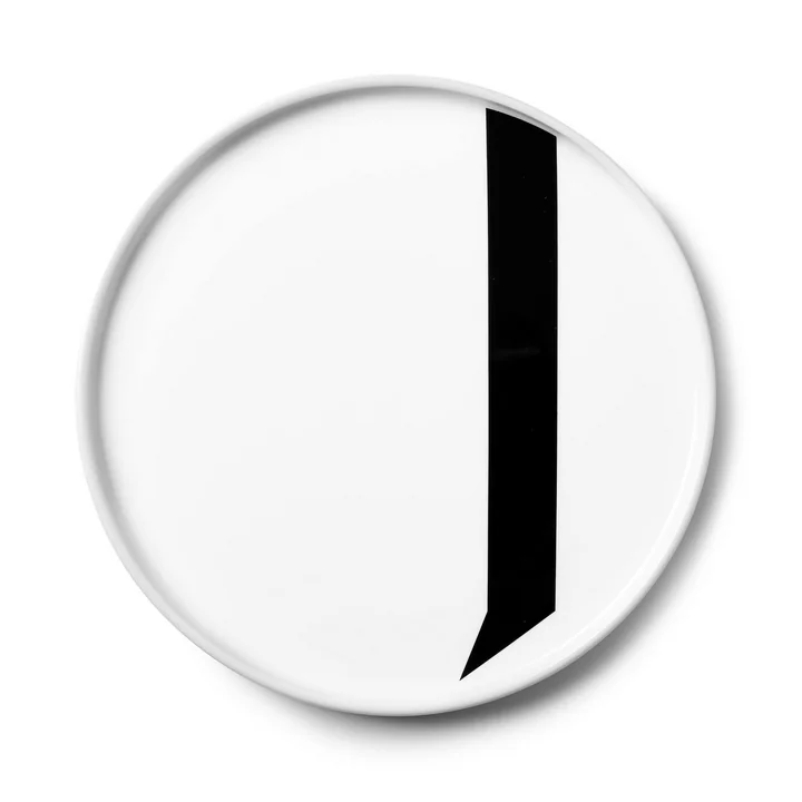 The AJ porcelain plate J from Design Letters