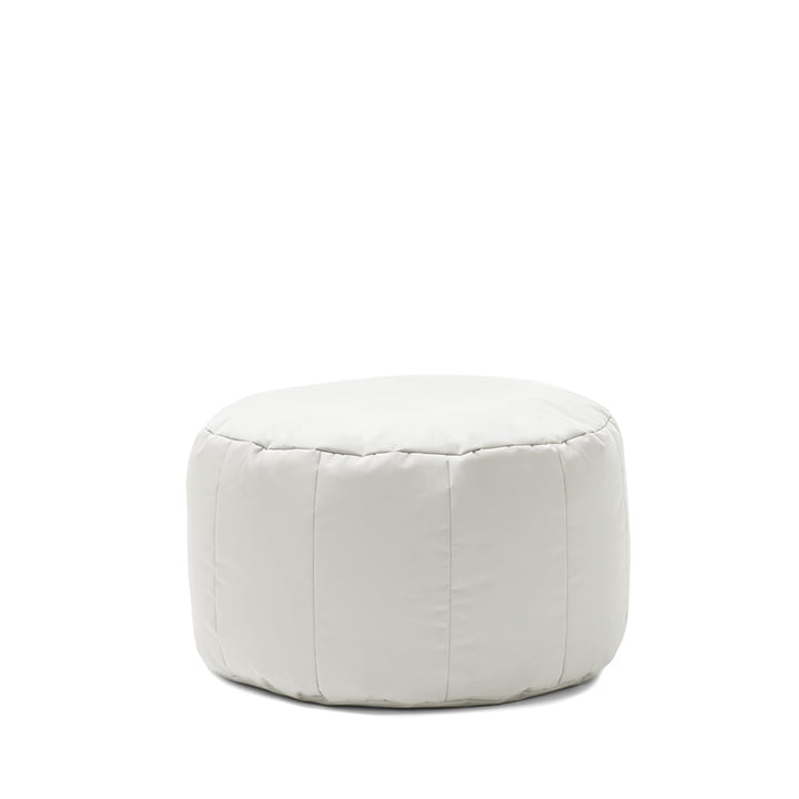 Shell Pouf Outdoor by Sitting Bull in light grey