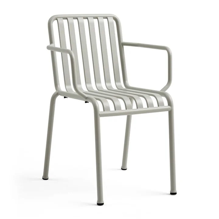 The HAY Palissade Armchair in light gray