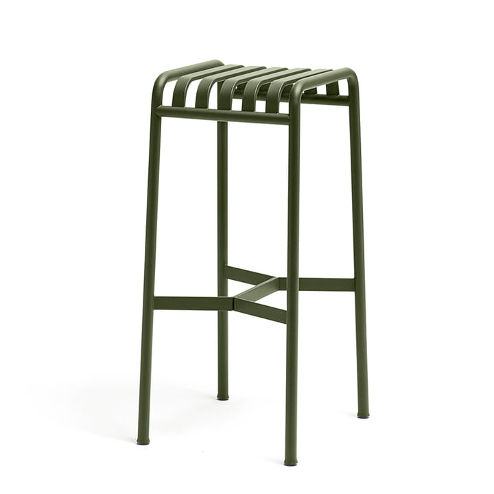 The Palissade bar stool from Hay in olive